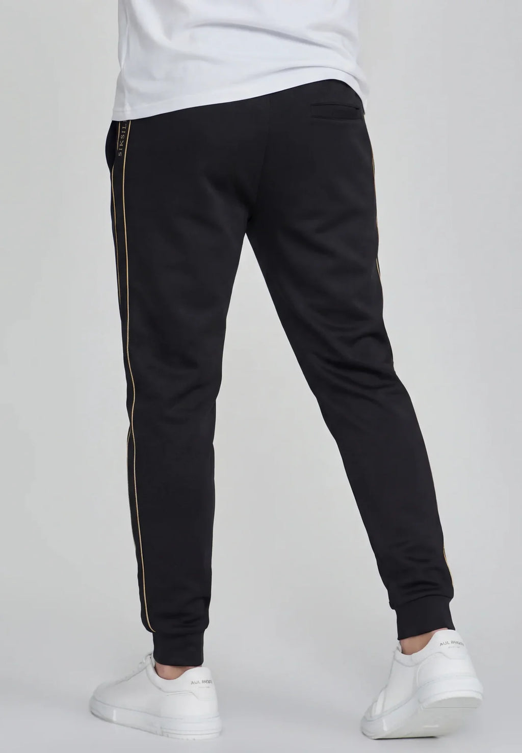 Fato de Treino Preto com Fita Lateral SikSilk