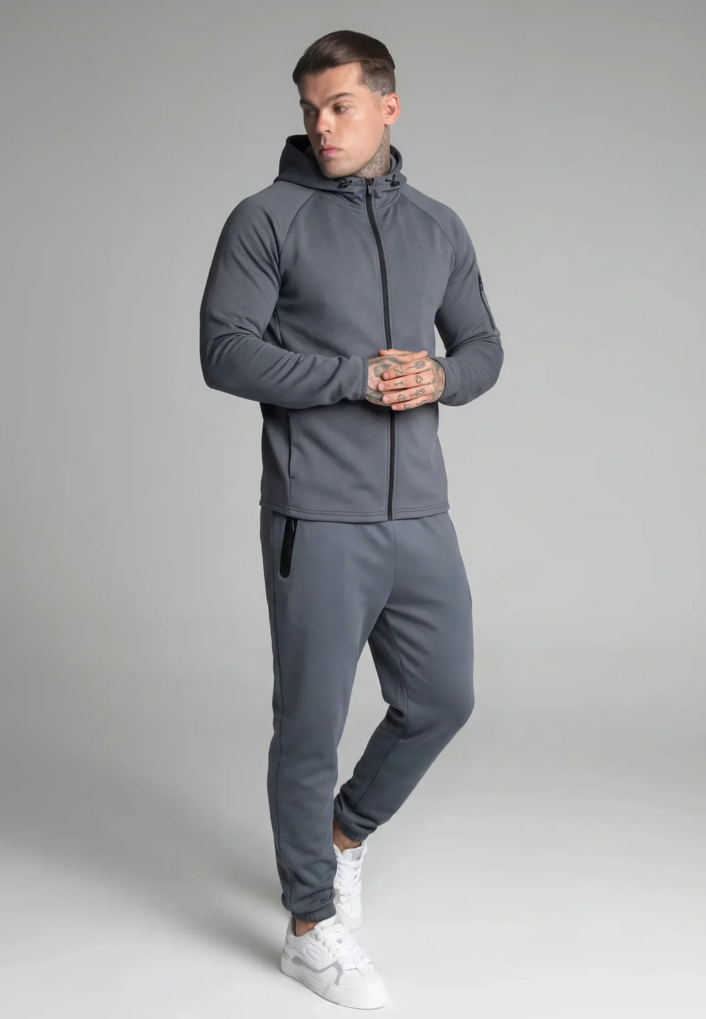 Calça de Fato de Treino Cinza SikSilk