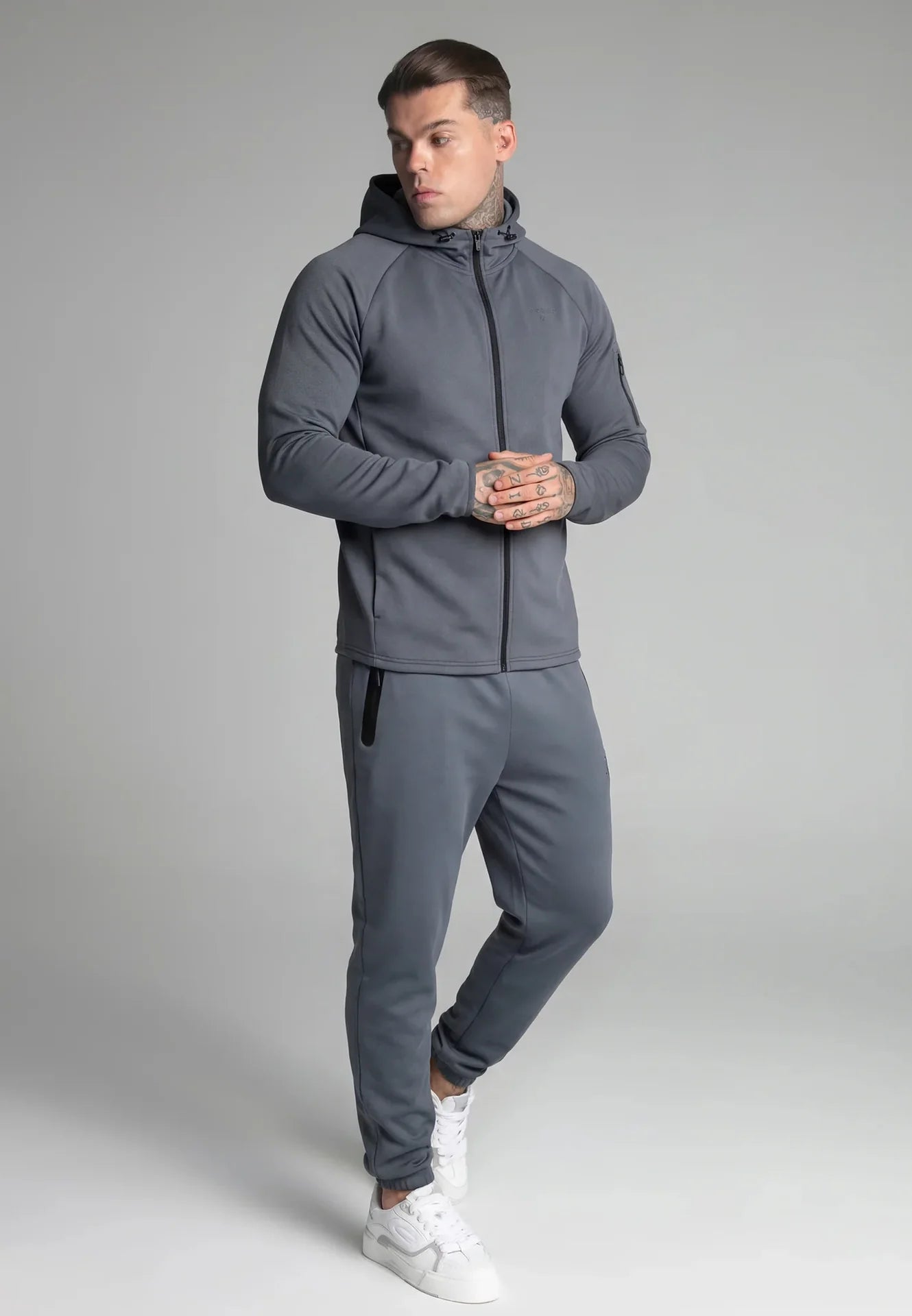 Calça de Fato de Treino Cinza SikSilk