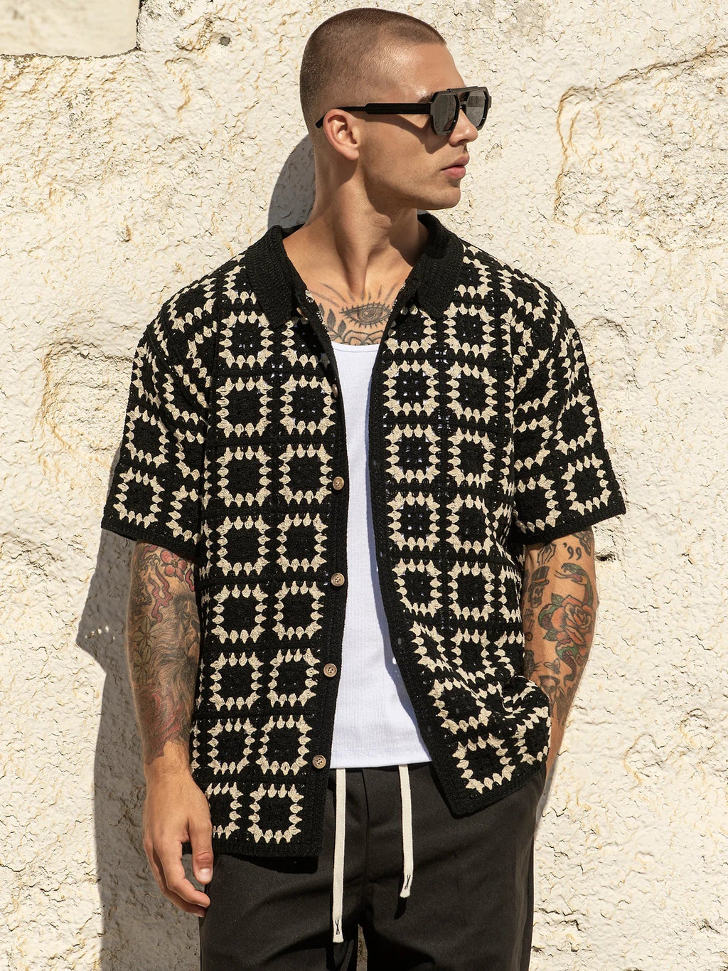 Camisa Preta Gianni Kavanagh SS26