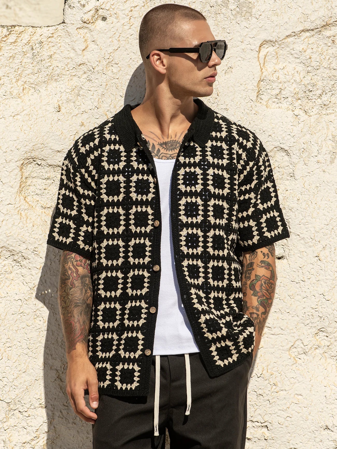 Camisa Preta Gianni Kavanagh SS26