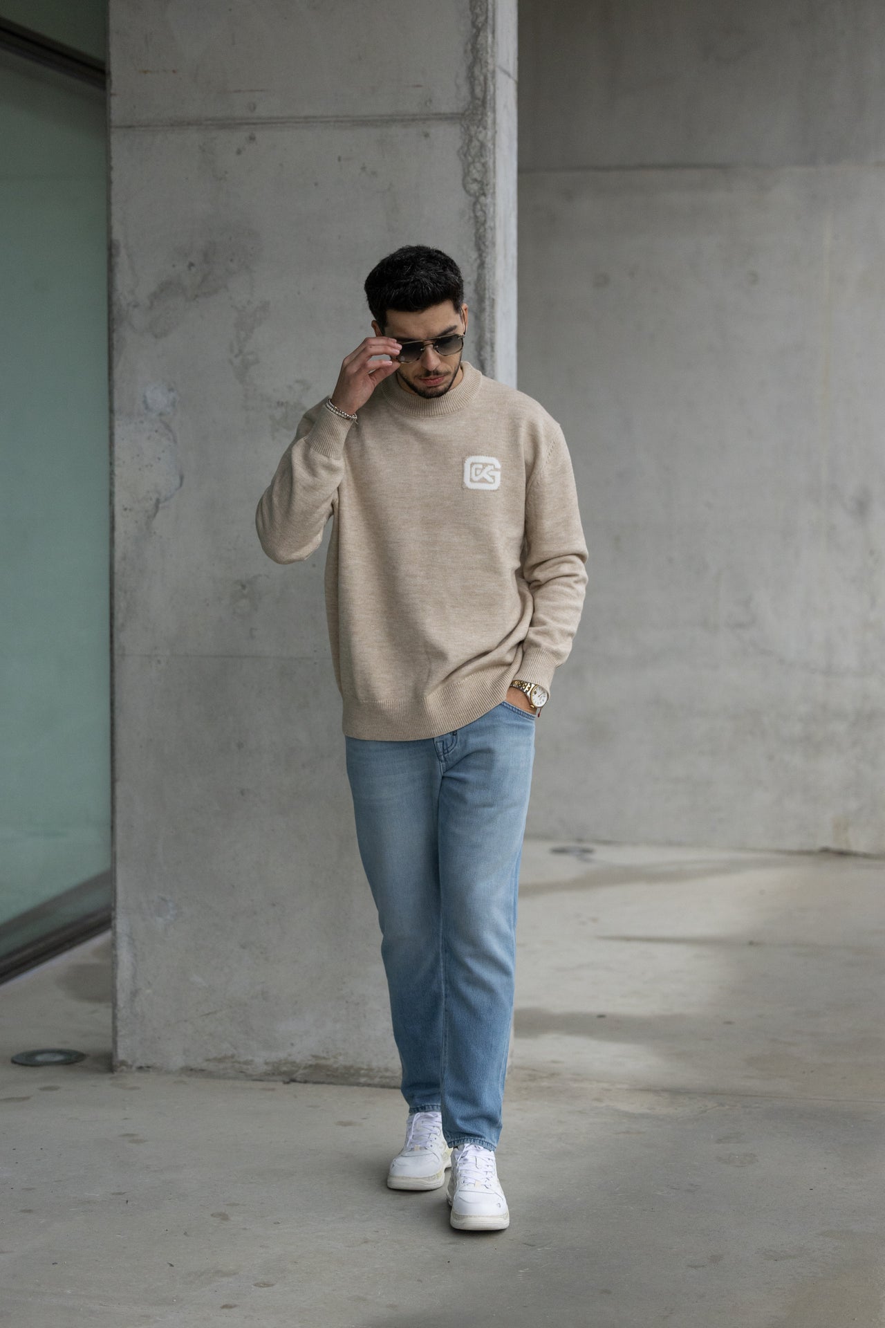 Camisola Malha bege Gianni Kavanagh FW24 Gianni Kavanagh
