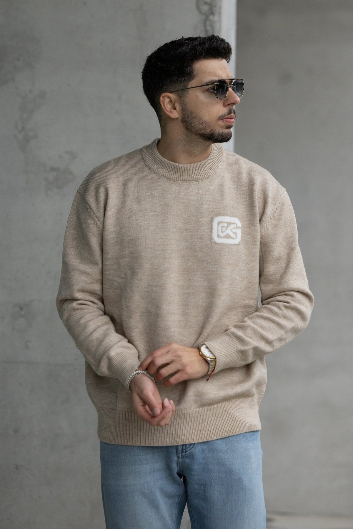 Camisola Malha bege Gianni Kavanagh FW24 Gianni Kavanagh