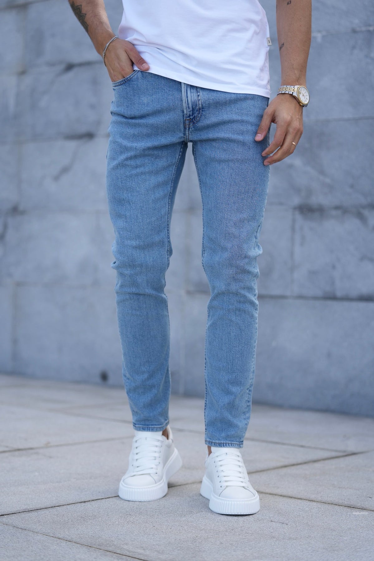 Calças de Ganga Clara Slim Taper Calvin Klein