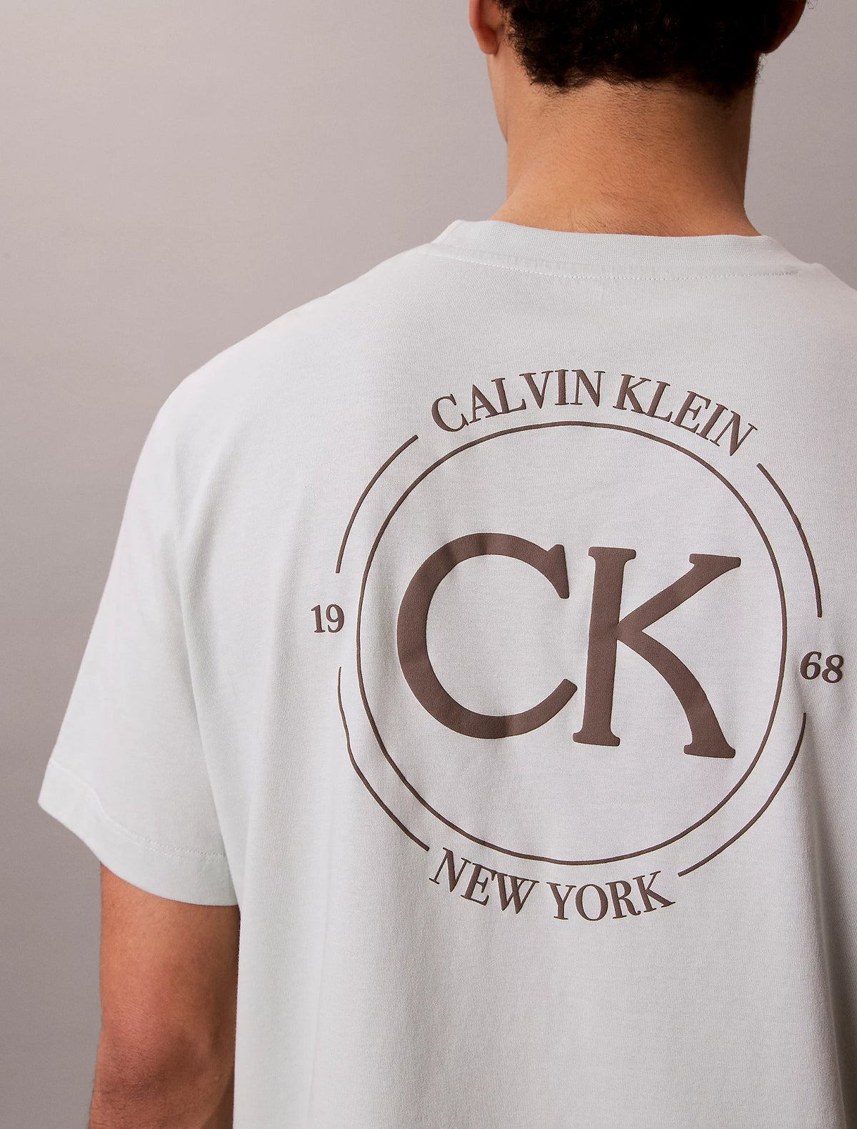 T-shirt Verde Estampada Calvin Klein