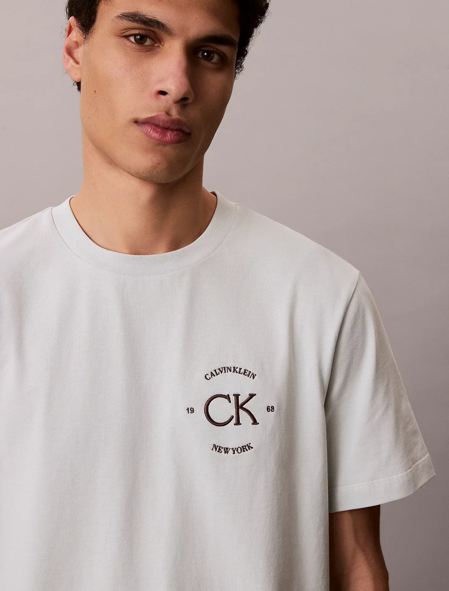 T-shirt Verde Estampada Calvin Klein