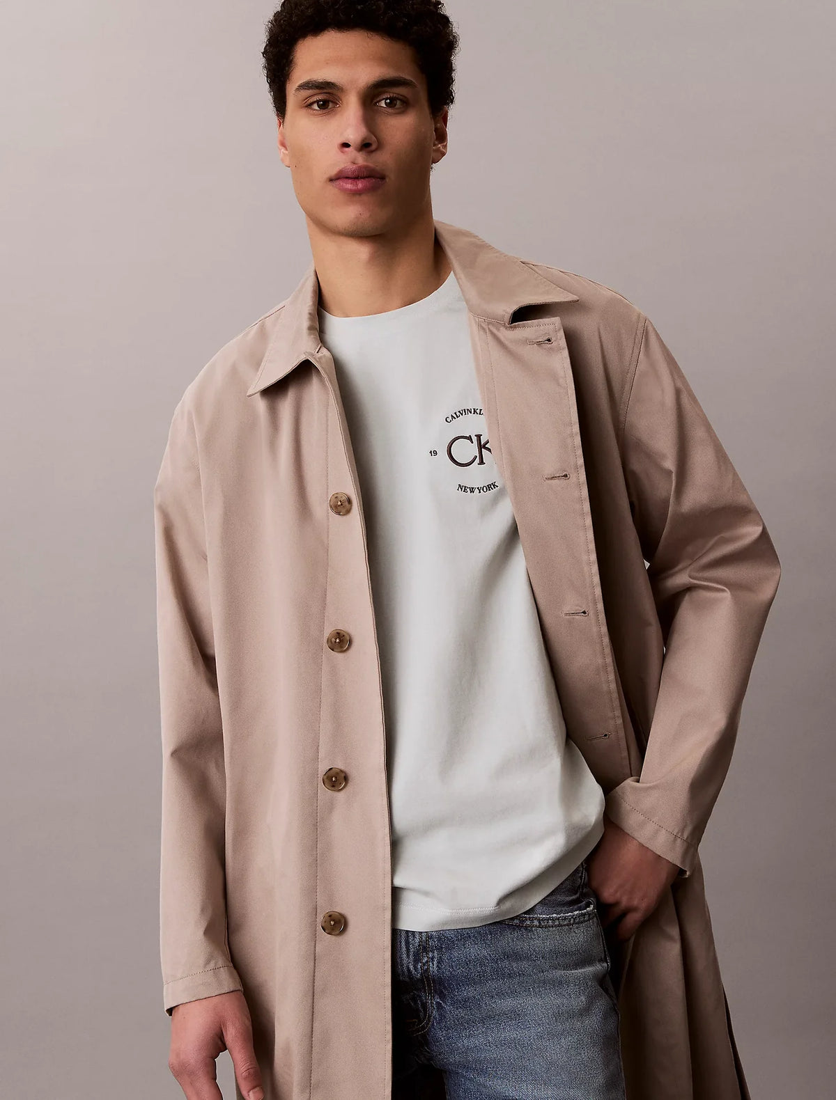 T-shirt Verde Estampada Calvin Klein
