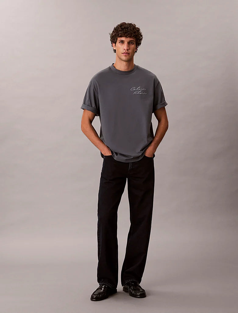 T-shirt Cinza Calvin Klein SS26