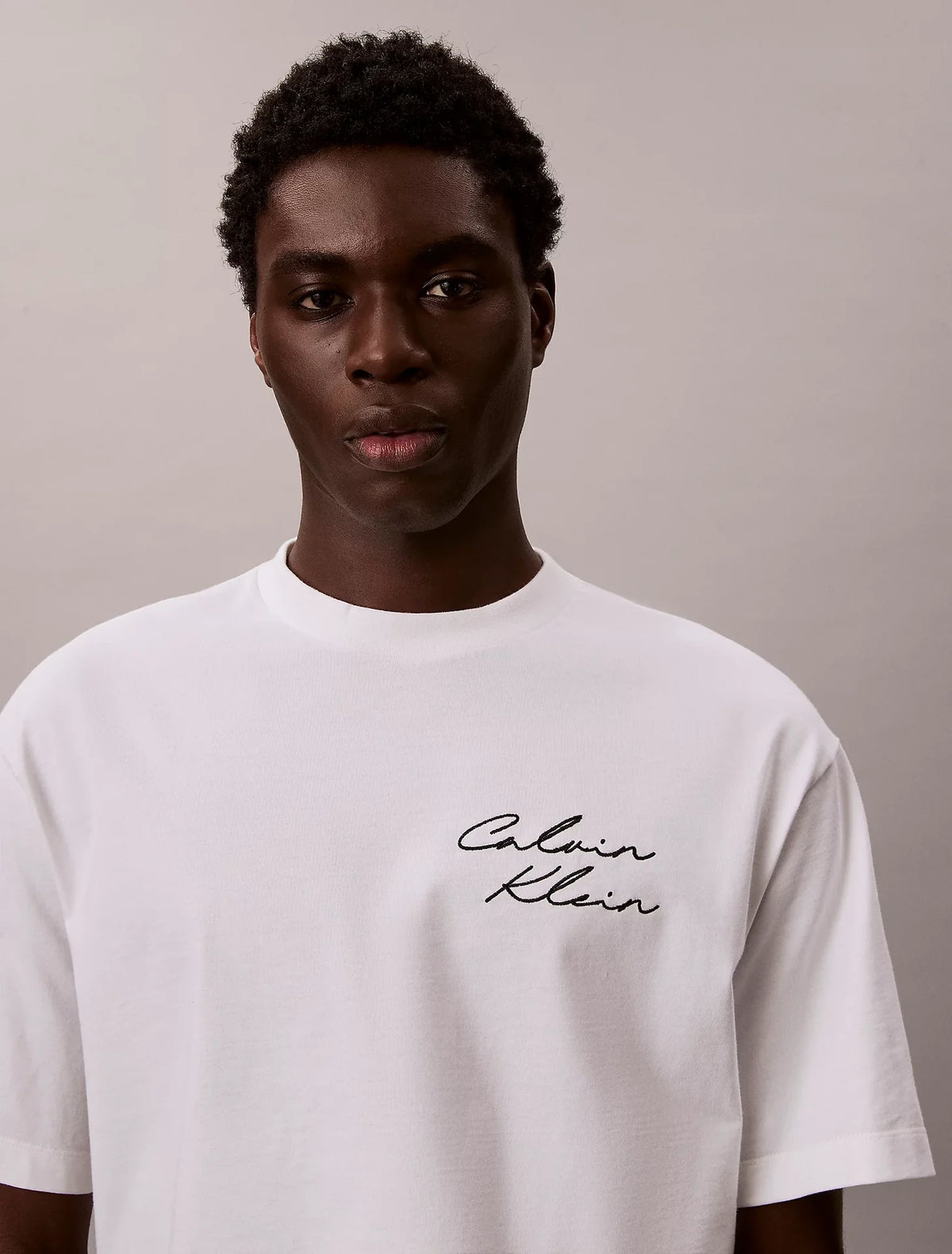 T-shirt Branca Estampada Calvin Klein