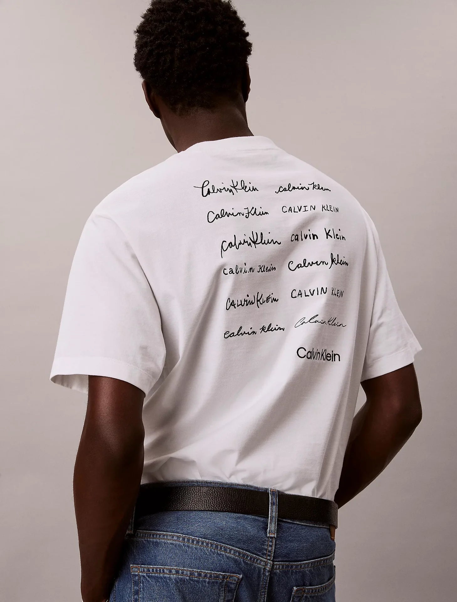 T-shirt Branca Estampada Calvin Klein