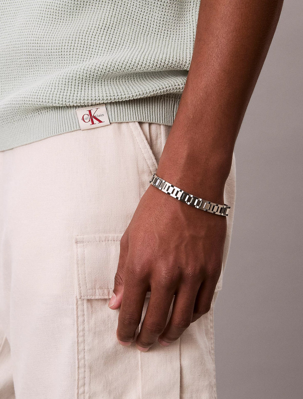 Polo Verde Malha Waffle Calvin Klein