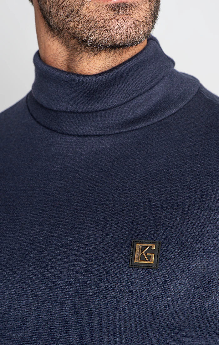Camisola Gola Alta Azul Gianni Kavanagh GKM006048 FW24