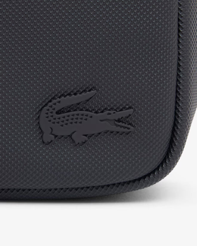 Mala a tiracolo Com Textura Petit Piqué Lacoste Preto Lacoste