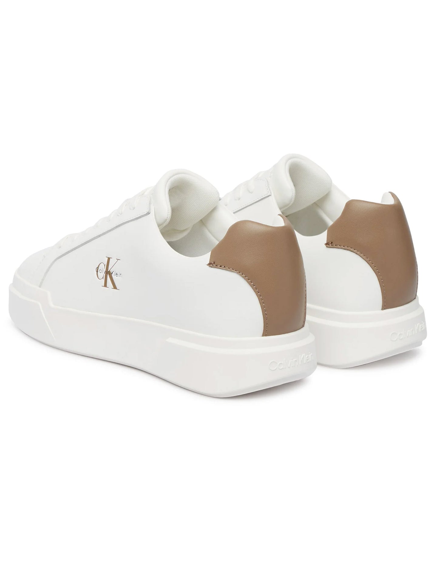 Sapatilhas Brancas e Beges Calvin Klein