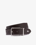 Cinto de Pele Reversível  Castanho e Preto Lacoste Lacoste