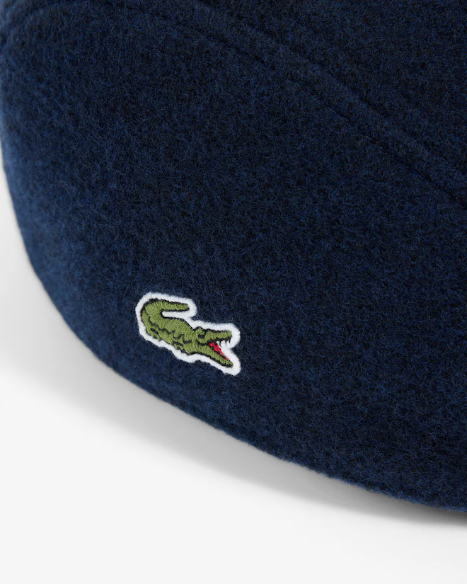 Boina de Lã Feltrada Lacoste Azul Lacoste