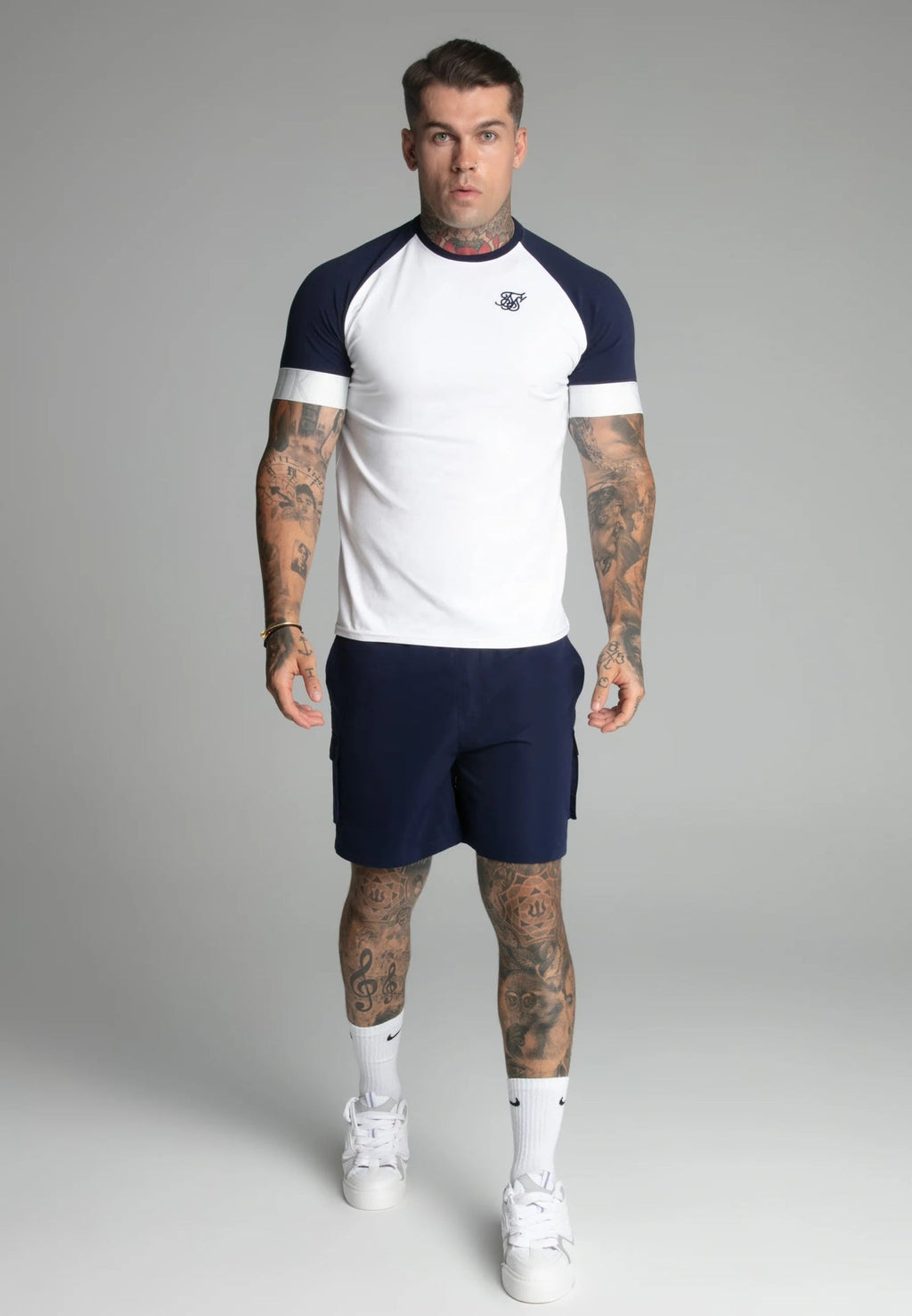 Calções de Banho Azul Marinho SikSilk SS25