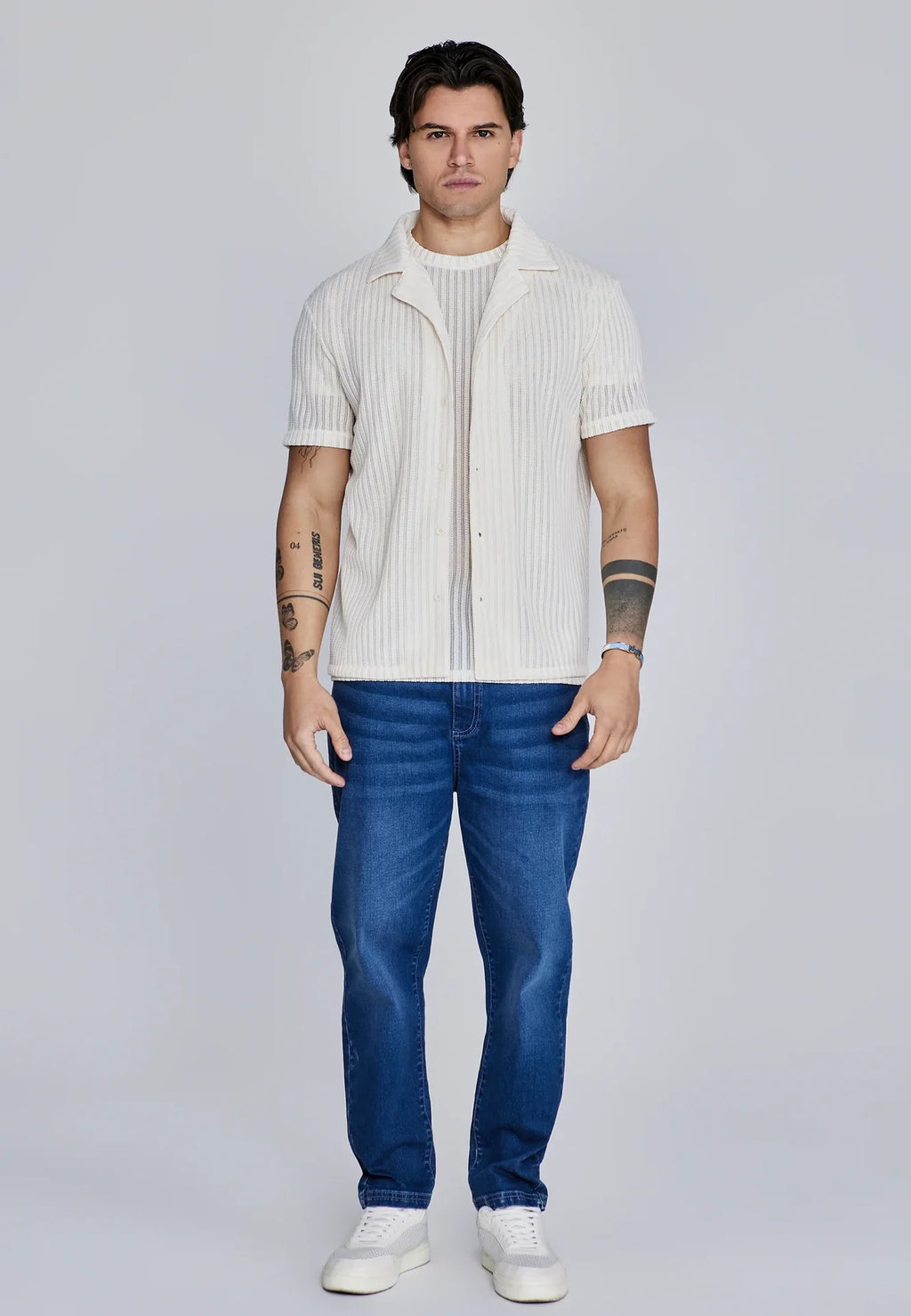 Camisa Texturizada Cru SikSilk SS25