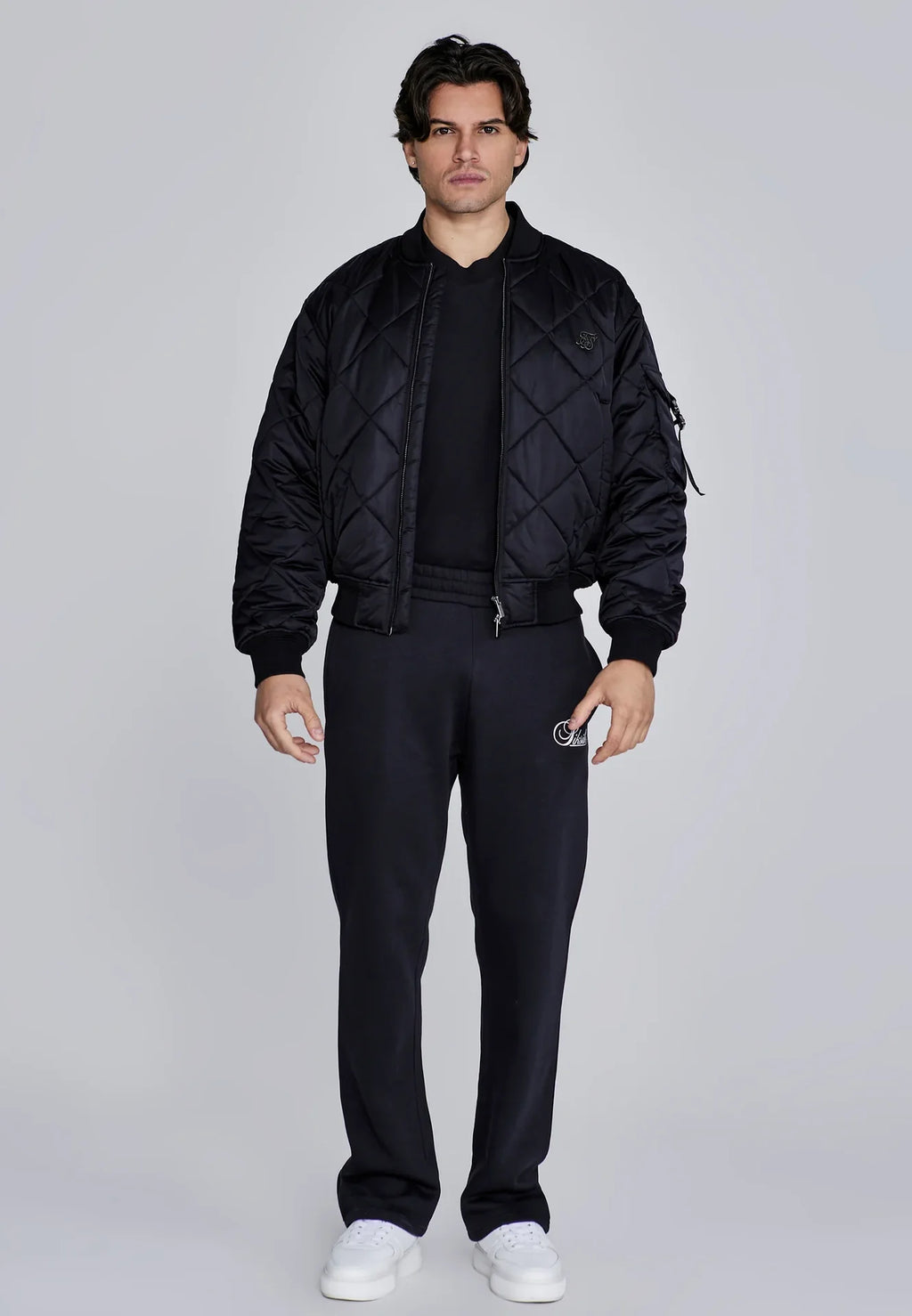 Casaco Bomber Preto SikSilk FW25 SikSilk