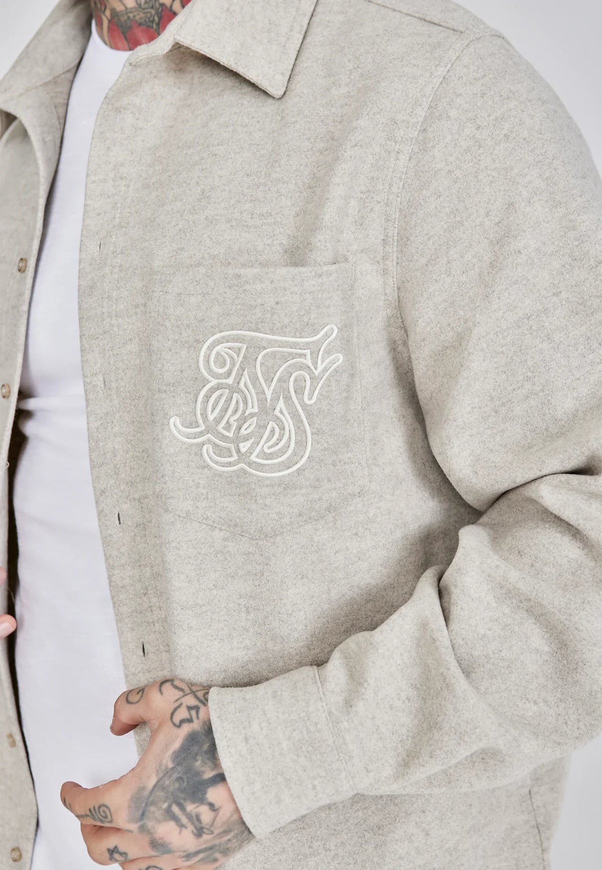 Camisa Bege SikSilk FW25 SikSilk