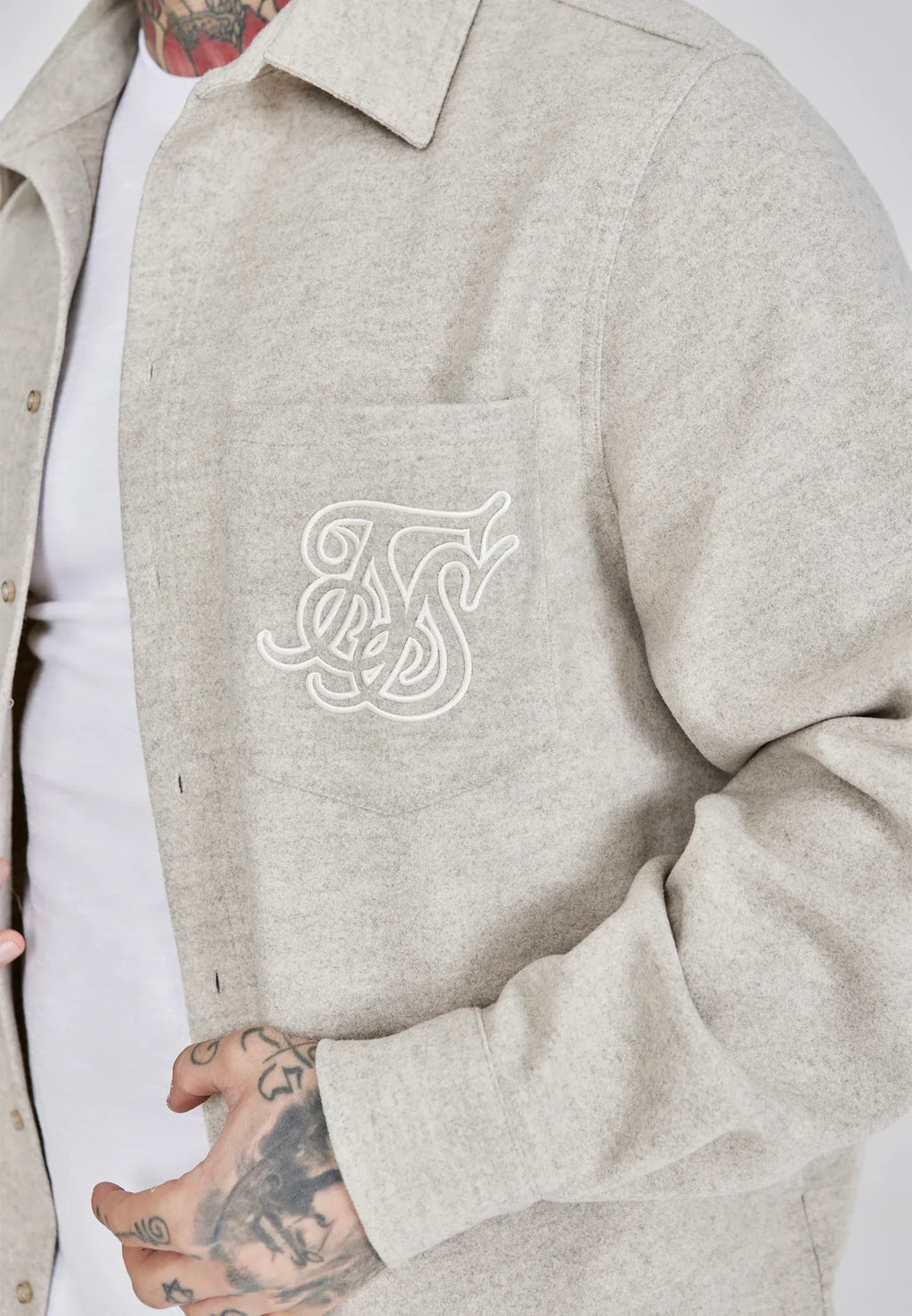 Camisa Bege SikSilk FW25