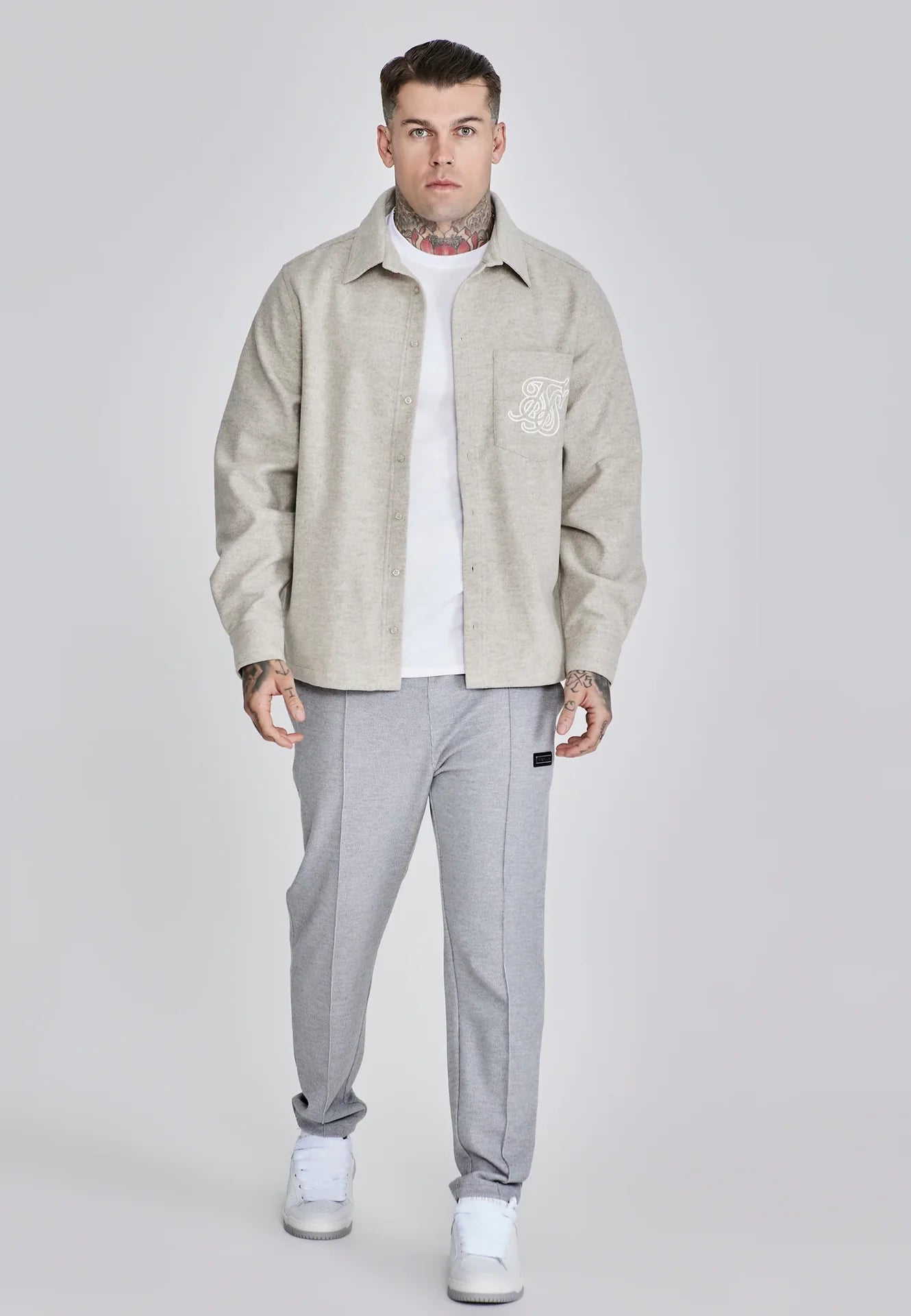 Camisa Bege SikSilk FW25 SikSilk