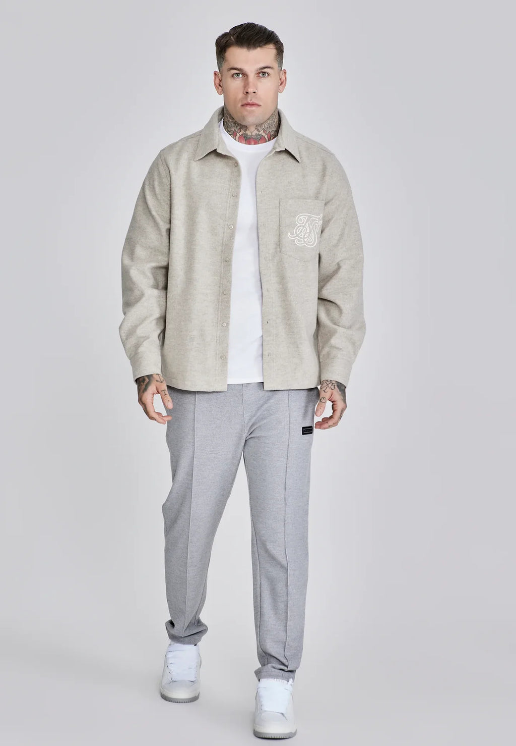 Camisa Bege SikSilk FW25