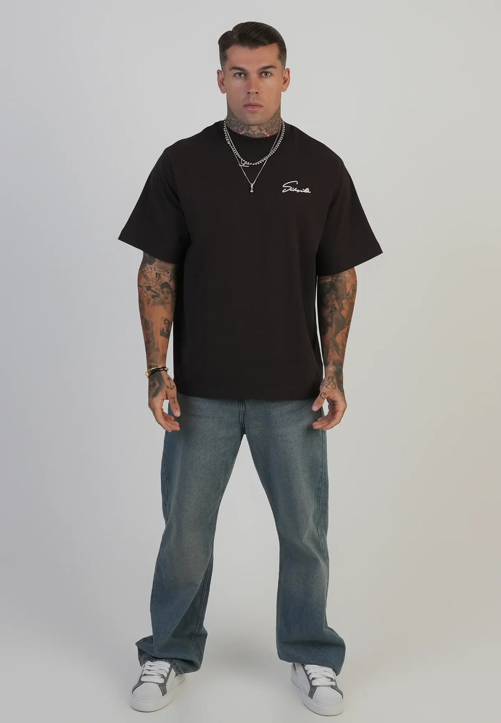 T-shirt Castanha SikSilk SikSilk