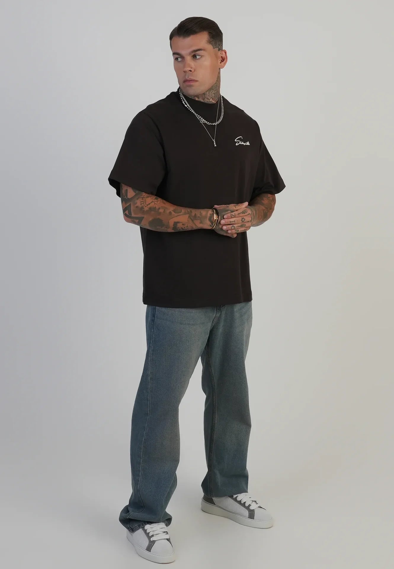 T-shirt Castanha SikSilk SikSilk
