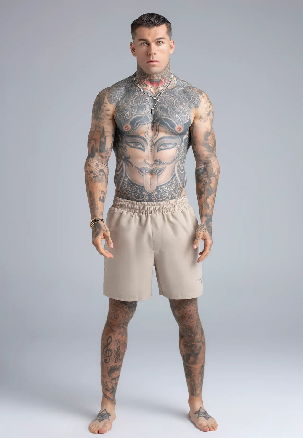 Conjunto de Dois Calções Pretos e Beges SikSilk SS26