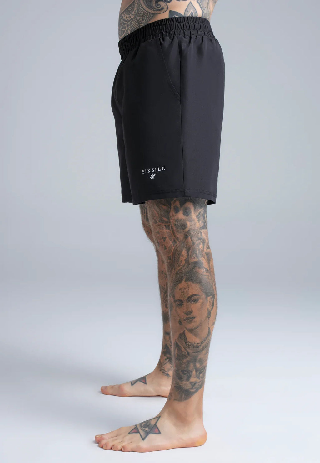 Conjunto de Dois Calções Pretos e Cinzas SikSilk SS26