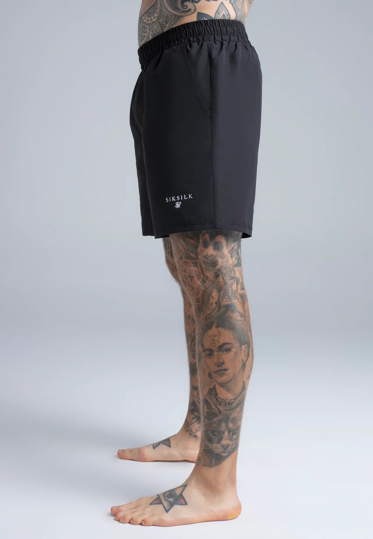 Conjunto de Dois Calções Pretos e Cinzas SikSilk SS26