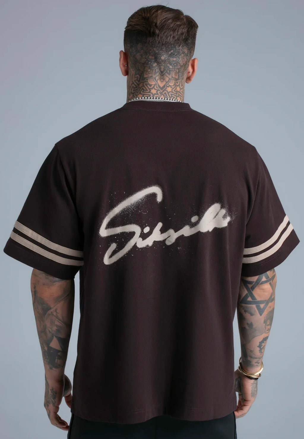 T-shirt Castanha SikSilk SS26