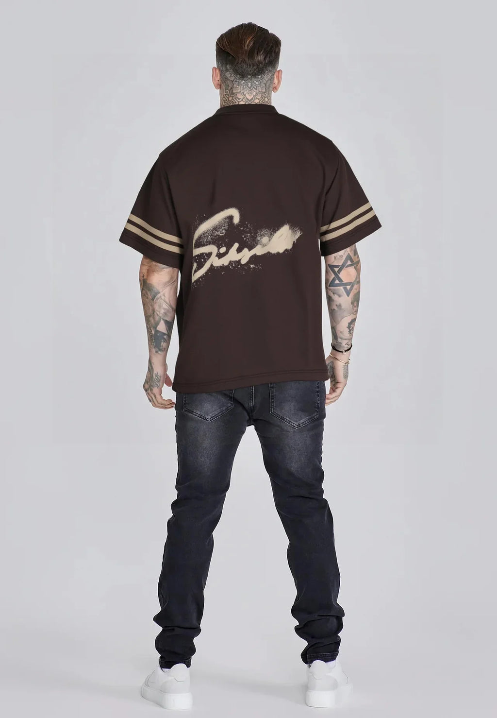 T-shirt Castanha SikSilk SS26
