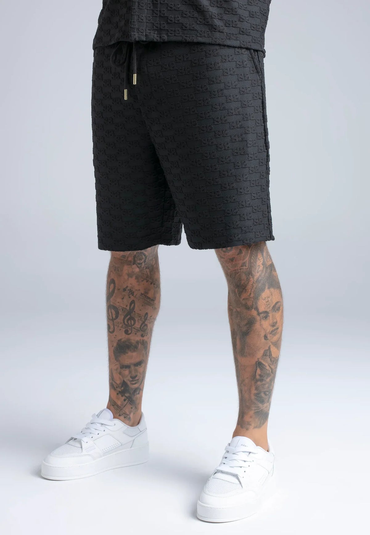 Conjunto Preto em Tecido Towelling SikSilk
