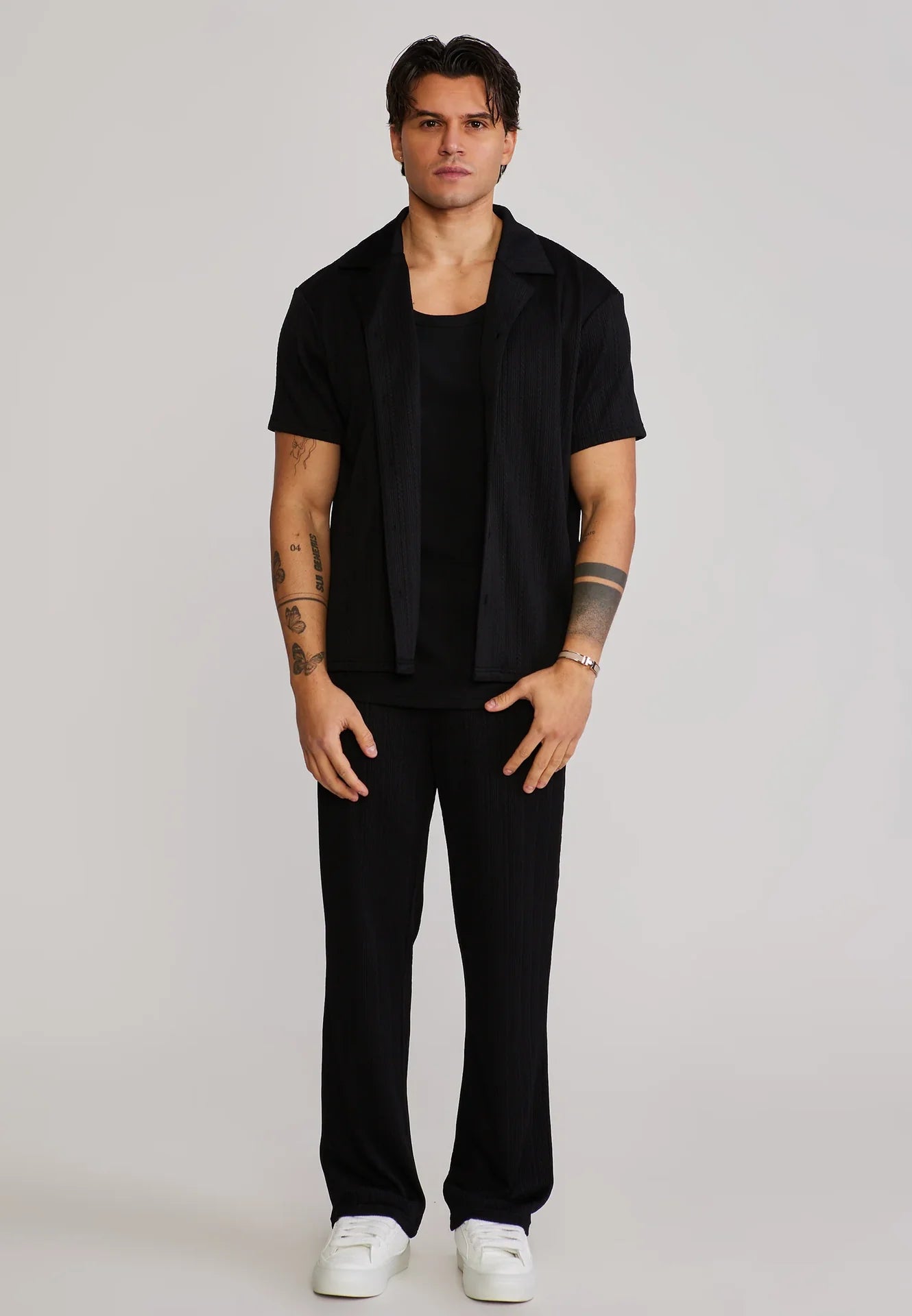 Camisa Preta SikSilk SS26