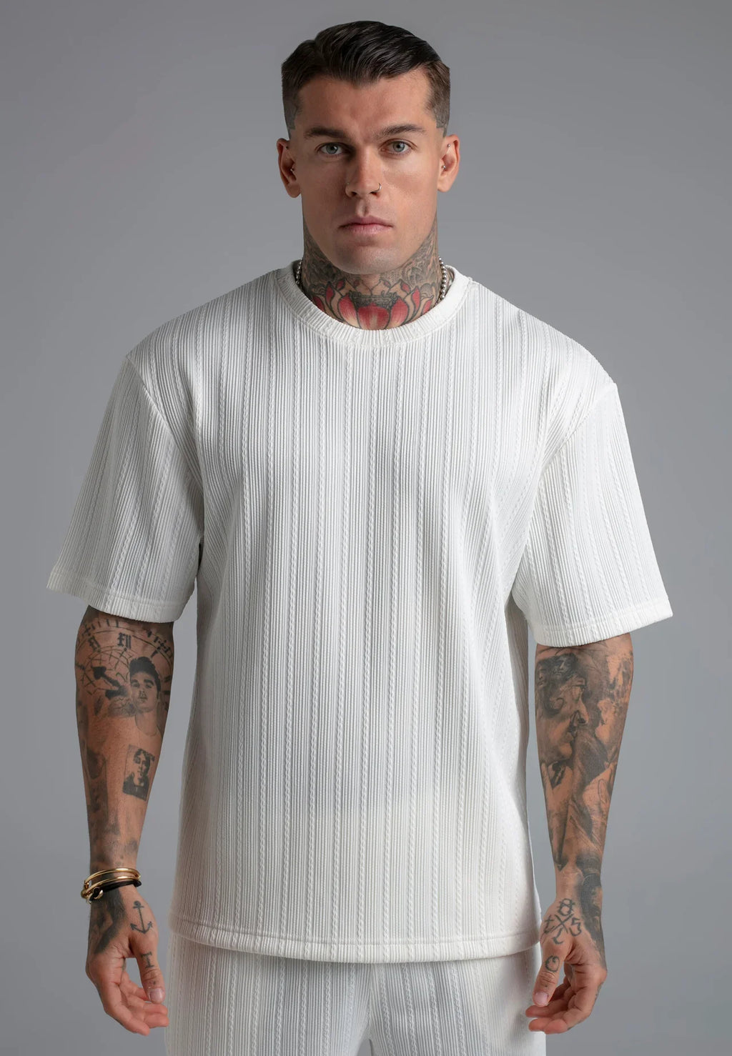 Conjunto  Branco Texturado