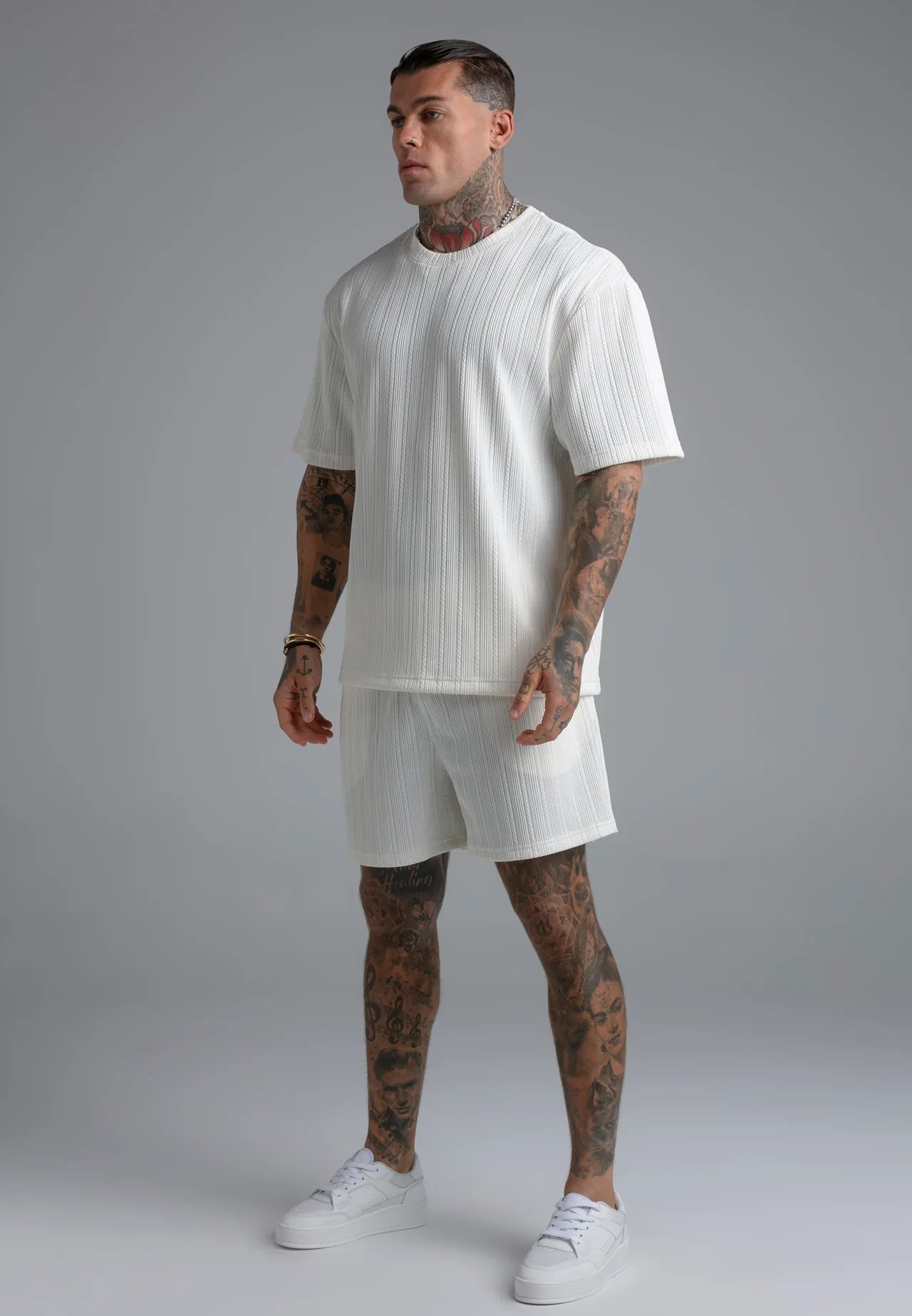 T-shirt Branca Texturada SikSilk