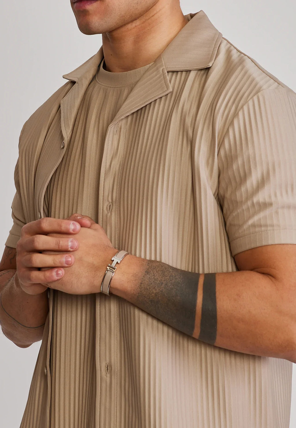 Camisa Bege SikSIlk SS26