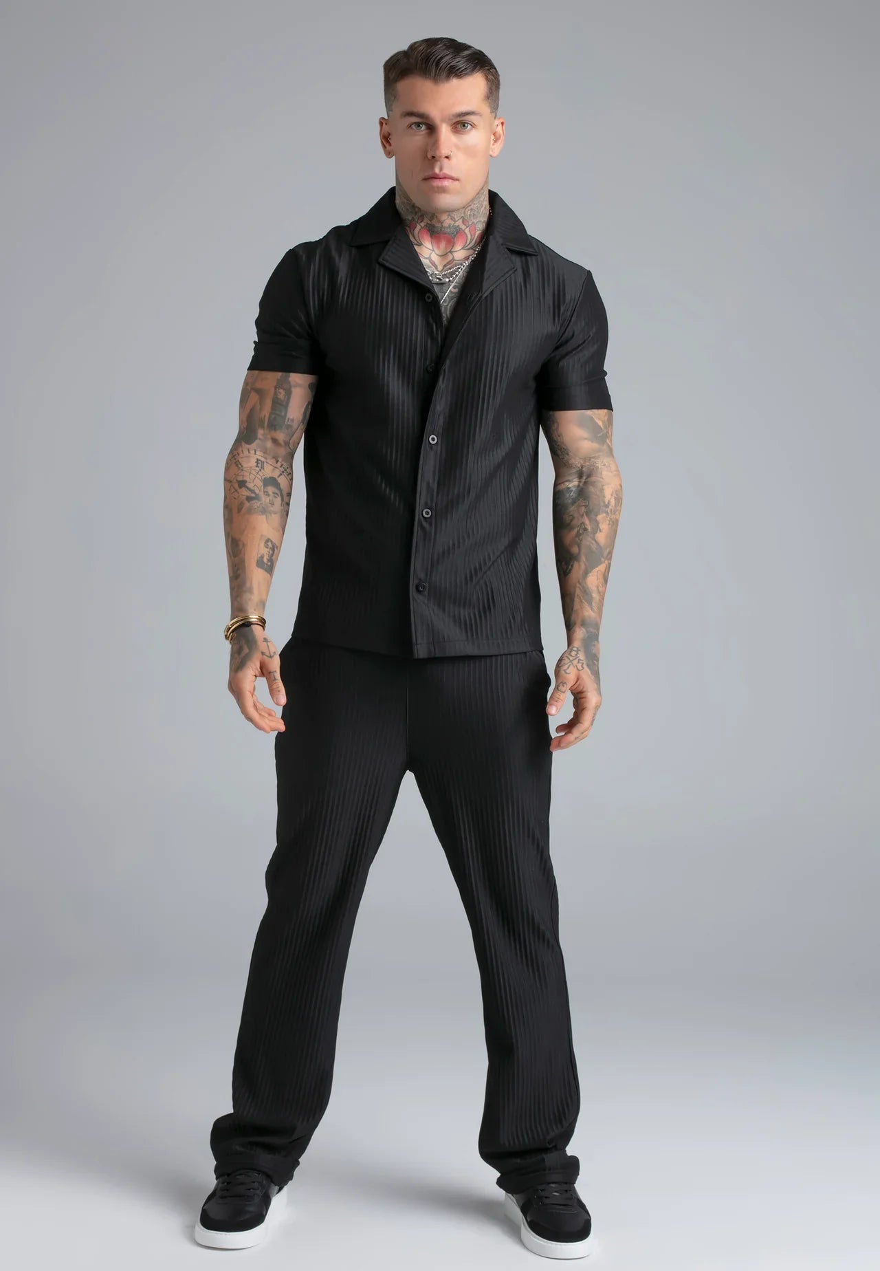 Camisa Preta SikSilk SS26
