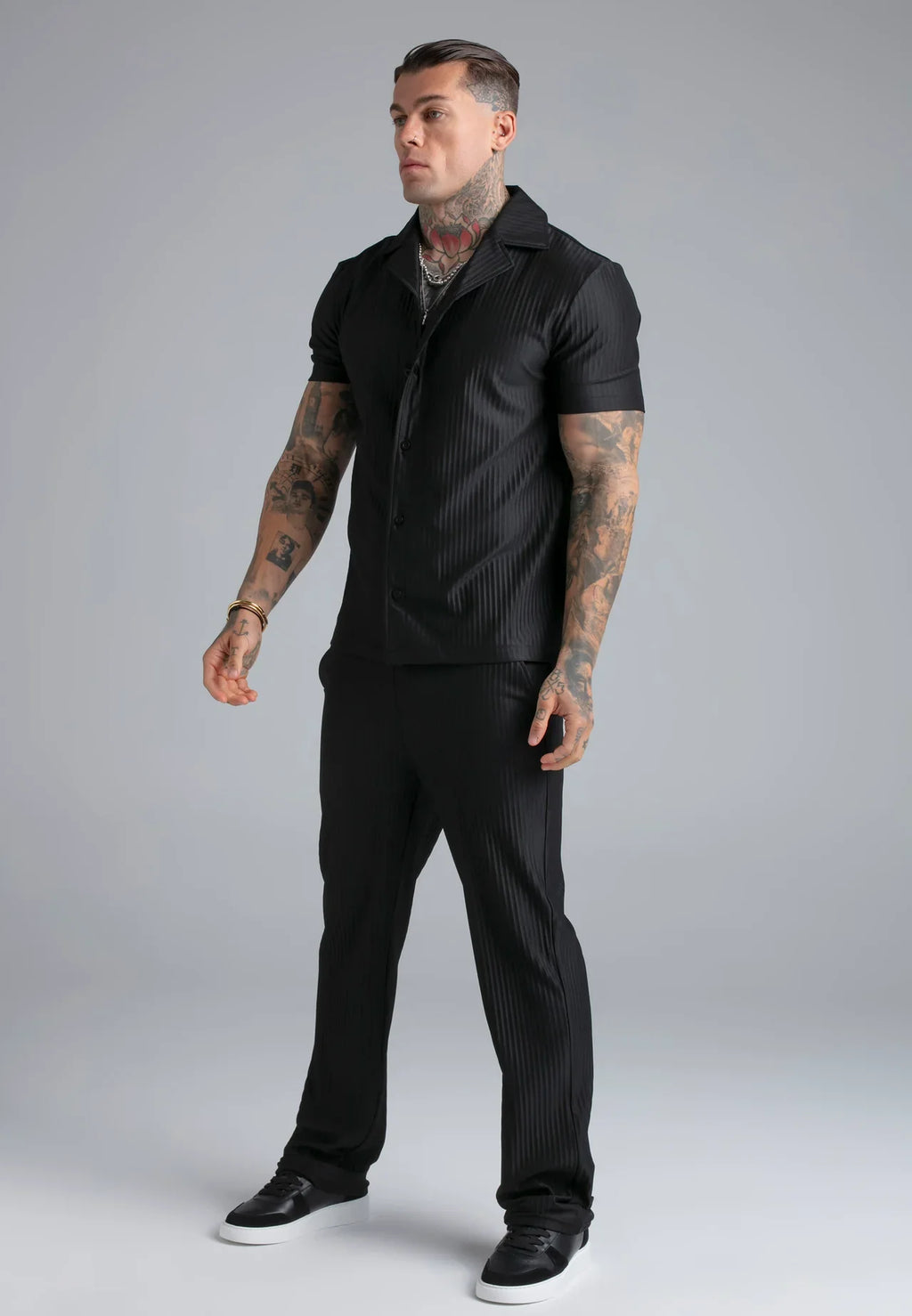 Camisa Preta SikSilk SS26