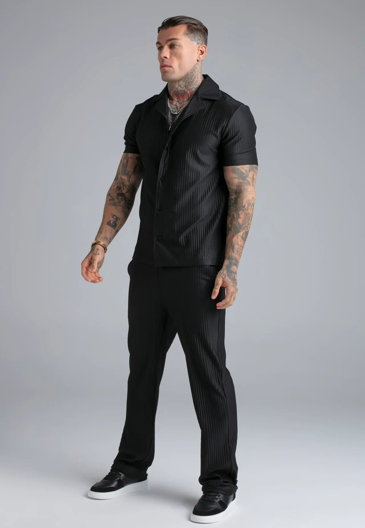 Camisa Preta SikSilk SS26