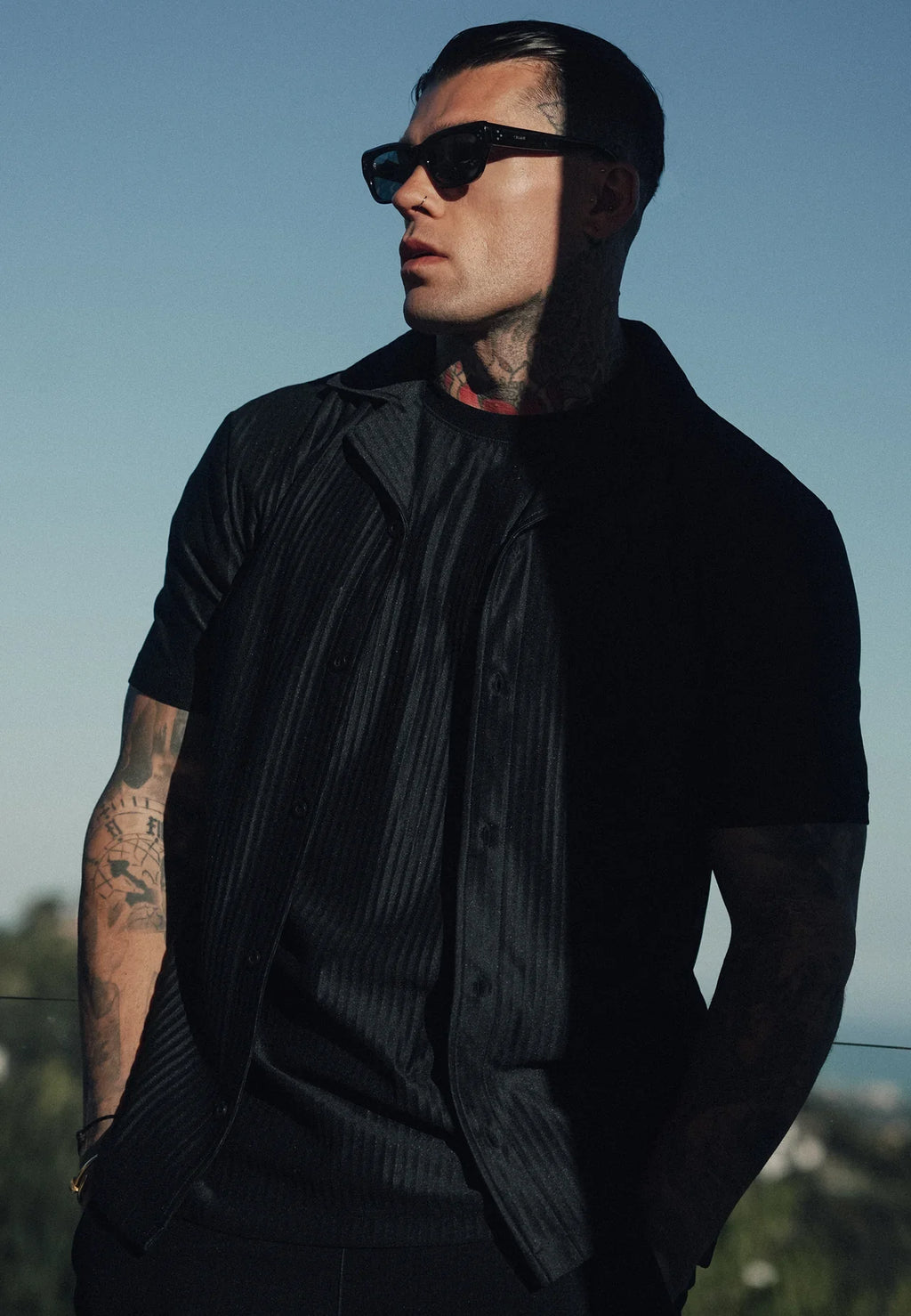 Camisa Preta SikSilk SS26