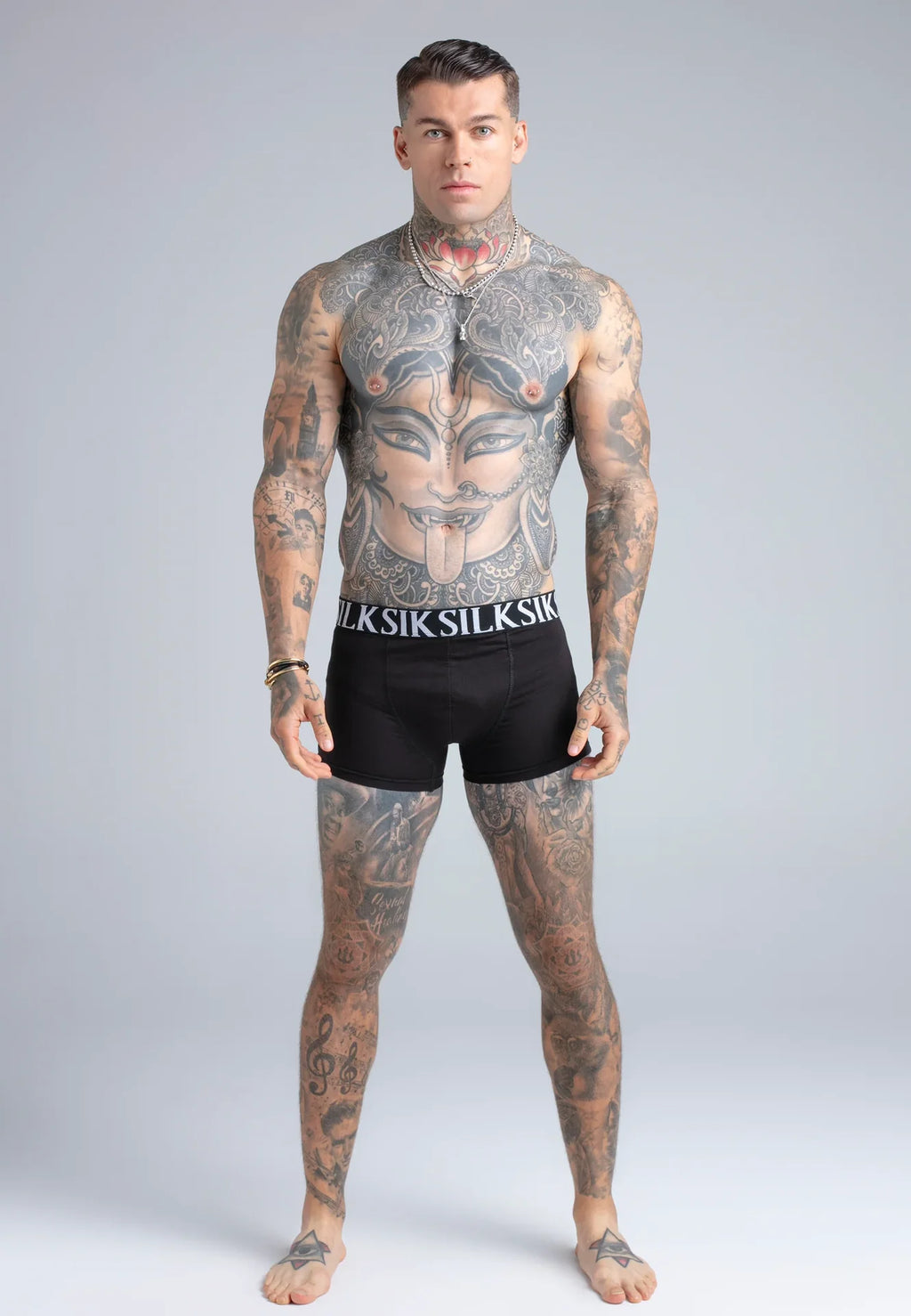 Pack 5 Boxers Pretos e Brancos SikSilk