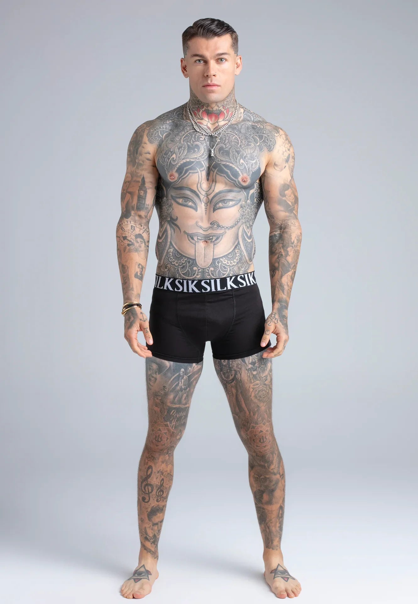 Pack 5 Boxers Pretos e Brancos SikSilk