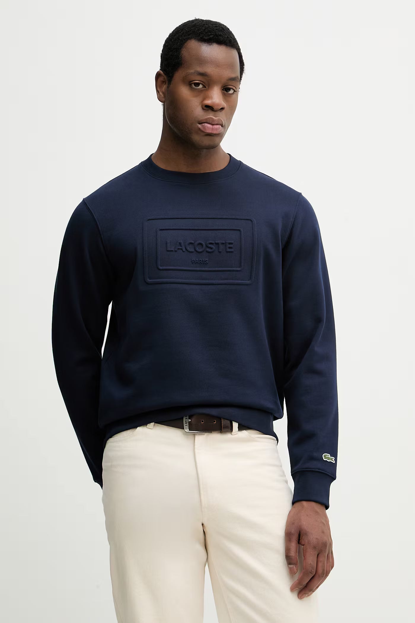 Camisola Azul Marinho Logo Embossed
