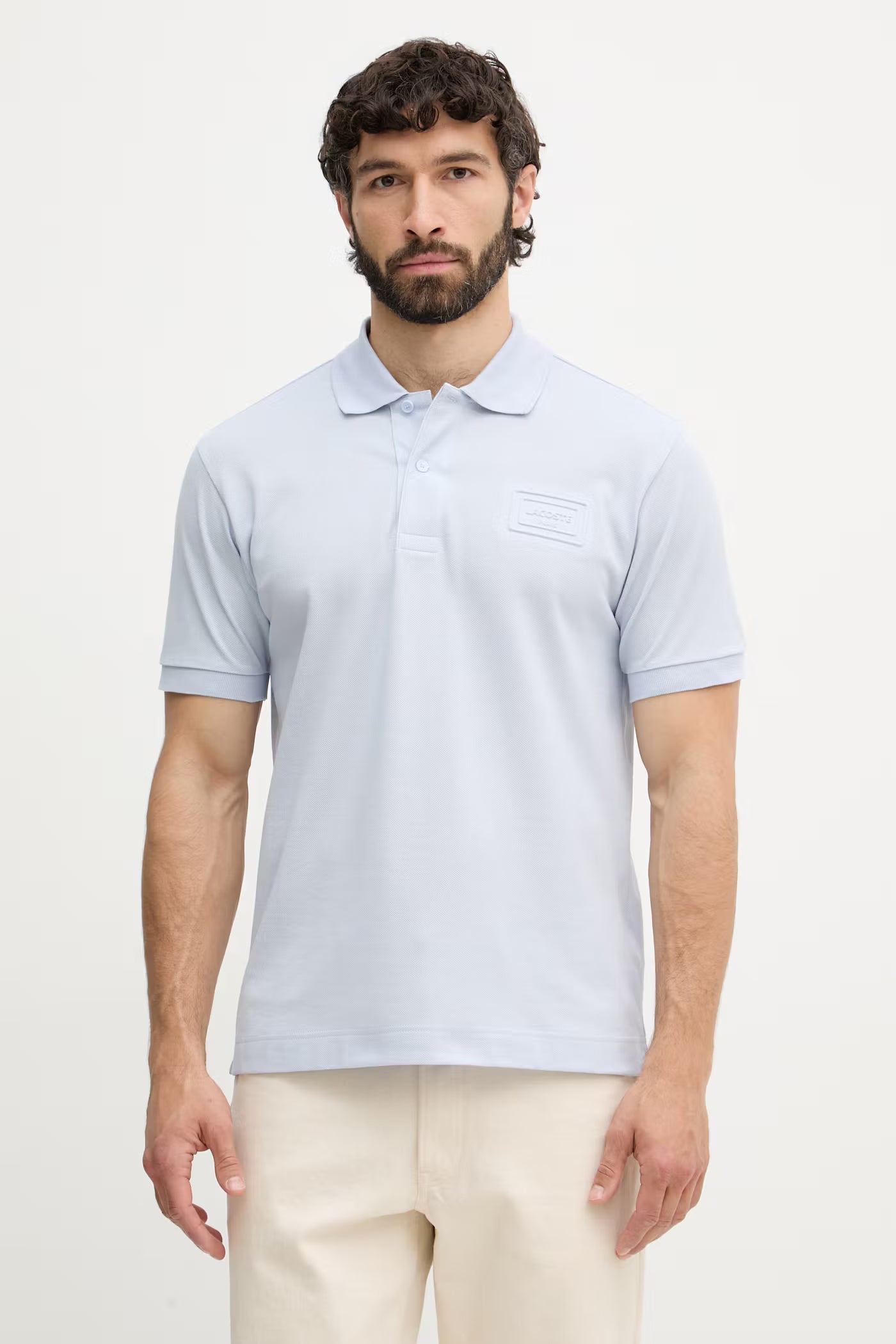 Polo Piquet Azul Claro