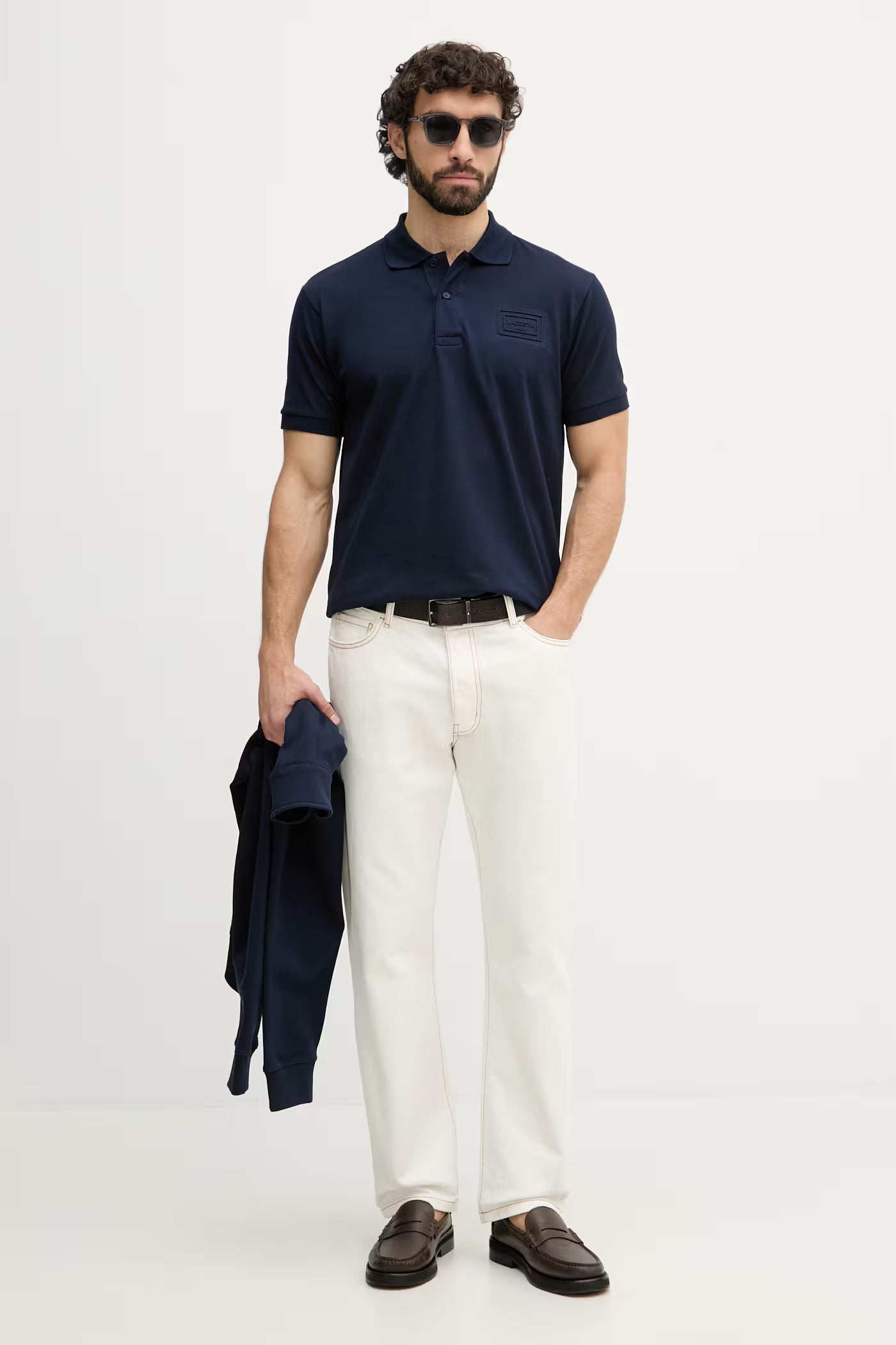 Polo Piquet Azul Marinho
