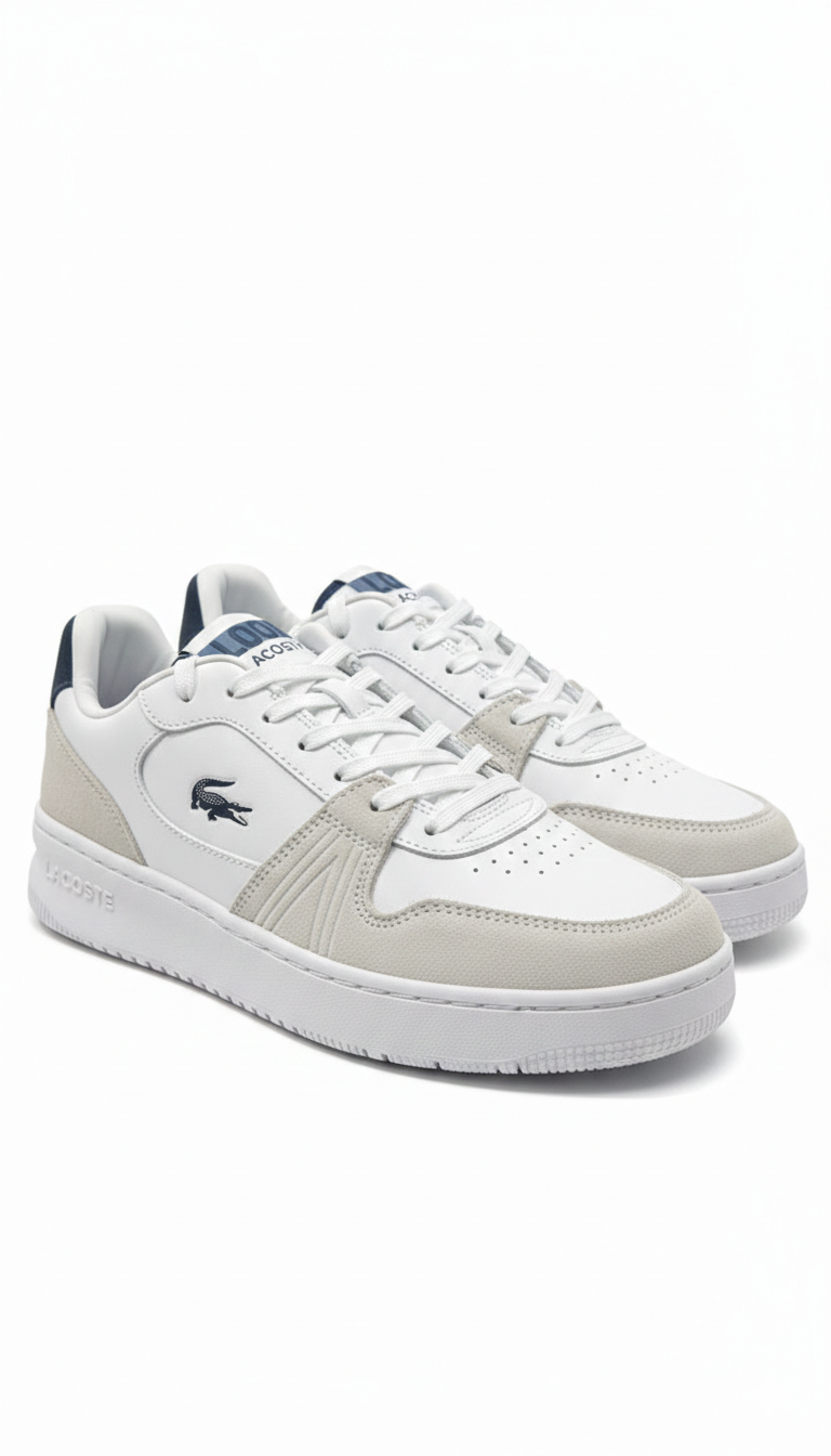 Sapatilhas L001 Brancas e Azuis Lacoste SS26