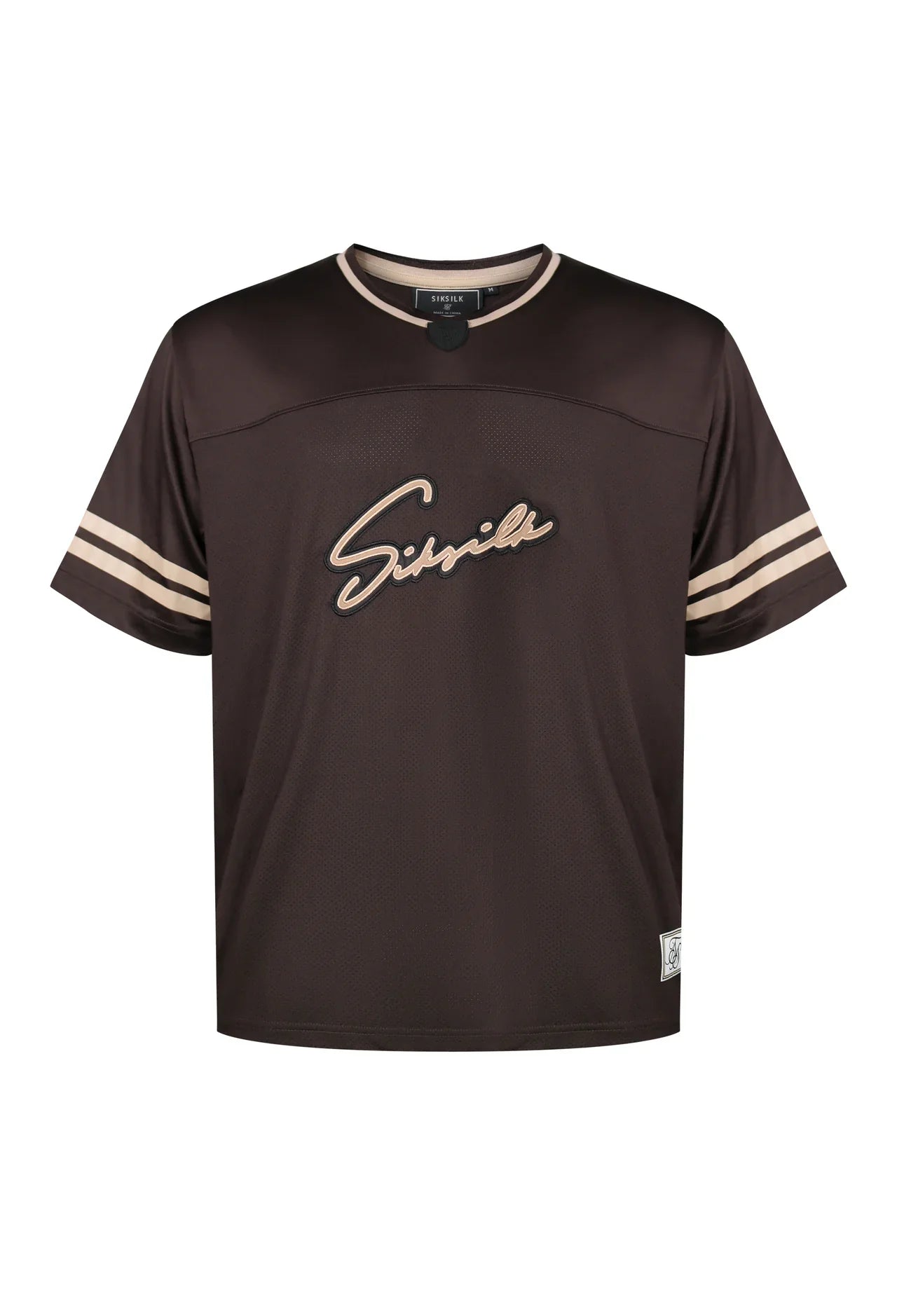 T-shirt Castanha SikSilk SS26